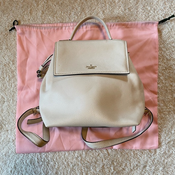Kate Spade Cream Leather Backpack main image 4
